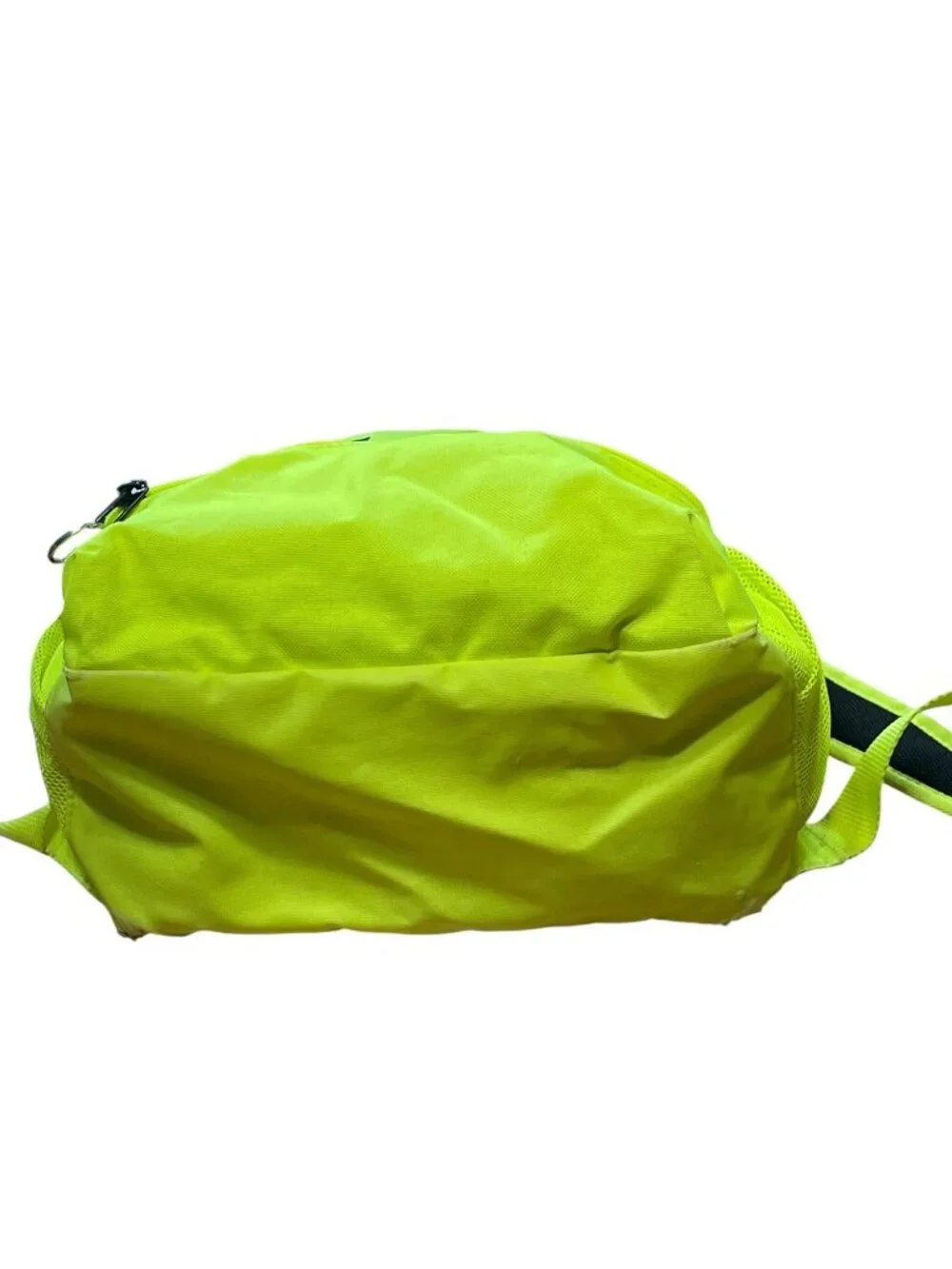 Nike Just Do It Neon Yellow Backpack 100% Polyester With Adjustable Straps & Dua